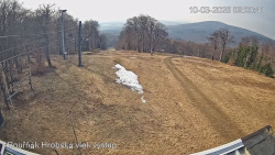 Vrchol Bouřňák, pohled na jih