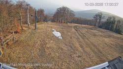 Vrchol Bouřňák, pohled na jih