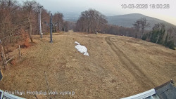 Vrchol Bouřňák, pohled na jih