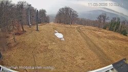 Vrchol Bouřňák, pohled na jih