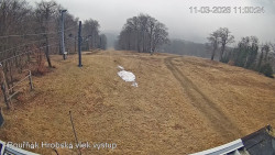 Vrchol Bouřňák, pohled na jih