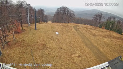 Vrchol Bouřňák, pohled na jih