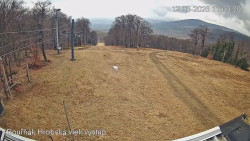 Vrchol Bouřňák, pohled na jih