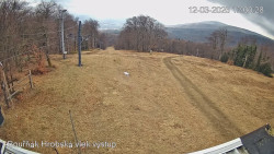 Vrchol Bouřňák, pohled na jih