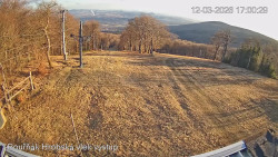 Vrchol Bouřňák, pohled na jih