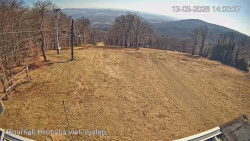 Vrchol Bouřňák, pohled na jih