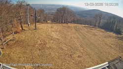 Vrchol Bouřňák, pohled na jih