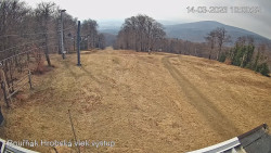 Vrchol Bouřňák, pohled na jih