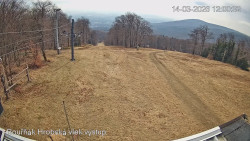 Vrchol Bouřňák, pohled na jih