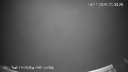 Vrchol Bouřňák, pohled na jih