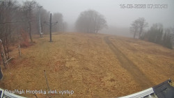 Vrchol Bouřňák, pohled na jih