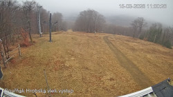 Vrchol Bouřňák, pohled na jih