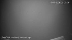 Vrchol Bouřňák, pohled na jih