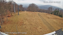 Vrchol Bouřňák, pohled na jih