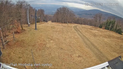 Vrchol Bouřňák, pohled na jih