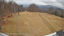 Vrchol Bouřňák, pohled na jih