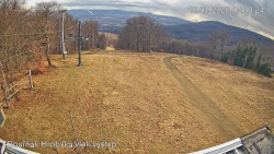 Vrchol Bouřňák, pohled na jih