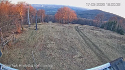 Vrchol Bouřňák, pohled na jih