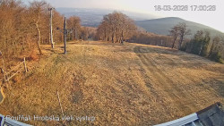 Vrchol Bouřňák, pohled na jih