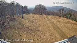 Vrchol Bouřňák, pohled na jih