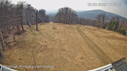 Vrchol Bouřňák, pohled na jih