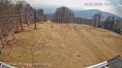 Vrchol Bouřňák, pohled na jih