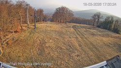 Vrchol Bouřňák, pohled na jih