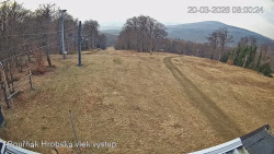 Vrchol Bouřňák, pohled na jih