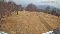 Vrchol Bouřňák, pohled na jih