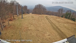 Vrchol Bouřňák, pohled na jih