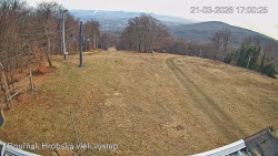 Vrchol Bouřňák, pohled na jih