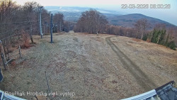 Vrchol Bouřňák, pohled na jih