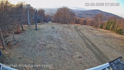 Vrchol Bouřňák, pohled na jih