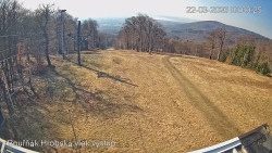 Vrchol Bouřňák, pohled na jih