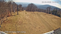 Vrchol Bouřňák, pohled na jih