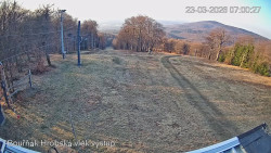 Vrchol Bouřňák, pohled na jih