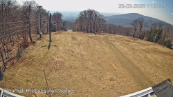 Vrchol Bouřňák, pohled na jih