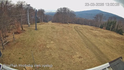 Vrchol Bouřňák, pohled na jih