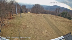 Vrchol Bouřňák, pohled na jih