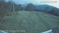 Vrchol Bouřňák, pohled na jih