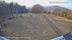 Vrchol Bouřňák, pohled na jih