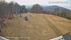 Vrchol Bouřňák, pohled na jih