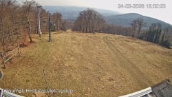 Vrchol Bouřňák, pohled na jih