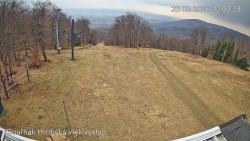 Vrchol Bouřňák, pohled na jih