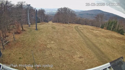 Vrchol Bouřňák, pohled na jih