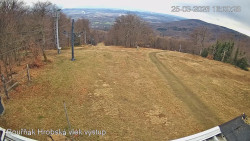 Vrchol Bouřňák, pohled na jih