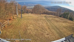 Vrchol Bouřňák, pohled na jih