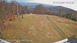 Vrchol Bouřňák, pohled na jih