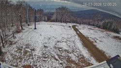 Vrchol Bouřňák, pohled na jih