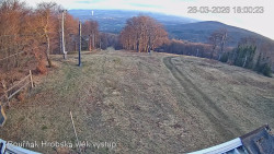 Vrchol Bouřňák, pohled na jih